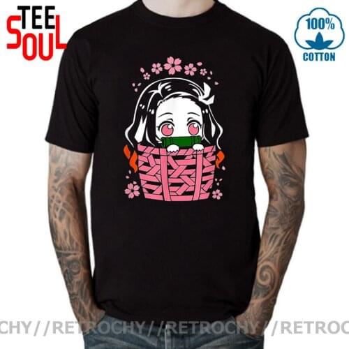 Midnite Star Nezuko T-Shirts Men Cotton T Shirt Demon Slayer Kimetsu No Yaiba Kamado Tanjirou Anime Manga Tee Shirt 4XL 5XL