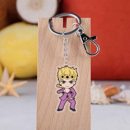 JoJos Bizarre Role Fashion Anime Acrylic Key Chains Cartoon Keyring Keychain Pendant Keyholder Unisex Gifts NEW