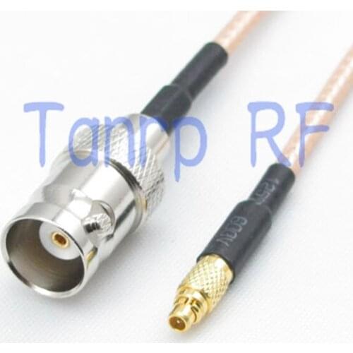 50CM Pigtail coaxial jumper cable RG316 extension cable 20in MMCX male plug to BNC female jack RF adapter connector