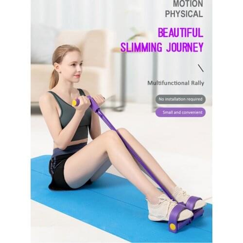 Indoor Fitness Resistance Bands Exercise Equipment Elastic Sit Up Pull Rope Gym Workout Bands Sport Pedal Ankle Puller