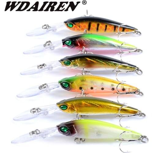 6Pcs Bait Fishing Lures Set 94mm 6.1g Topwater Carp fishing Bait Kit Tackle Suit Sale Artificial Hard Bait Minnow Fish lure set