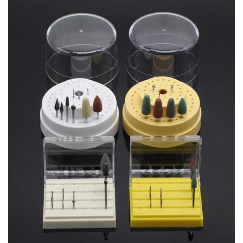 Dentist Lab Nitrate Tungsten Steel Material Burs With Bur Holder Block For Dental Clinic Supplies