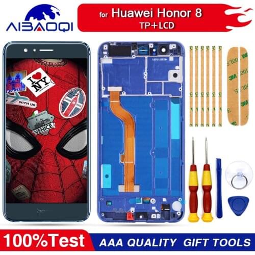 New original Touch Screen LCD Display LCD Screen For Huawei Honor 8 Replacement Parts + Disassemble Tool