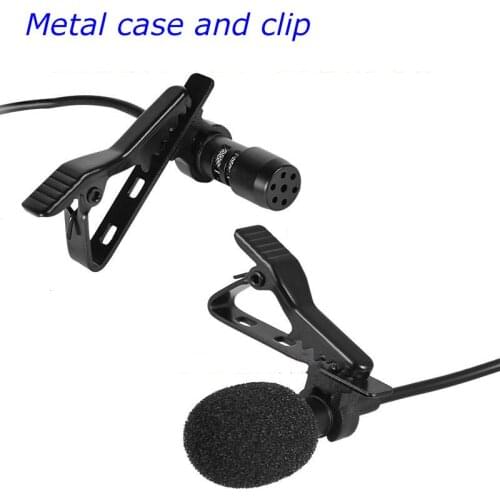 1.5M Lavalier Mic 3.5mm headphone jack radio interview live recording For Huawei Xiaomi Samsung Android Phone Type-C Microphone