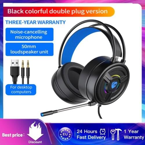 3.5mm Wired Headset PC Laptop With Microphones Cute Game Headphones Gaming Headsets Bass Stereo Over-Head Earphone Hot