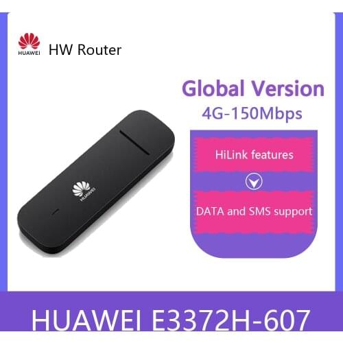 Unlocked Huawei E3372 E3372h-607 LTE 4G USB Modem 150Mbps LTE USB Dongle with External Antenna Port E3372h-607