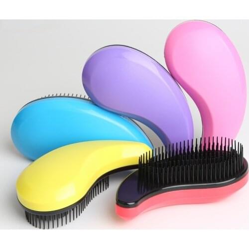 Arc Comma Hair Detangler Comb,Anti-frizz Portable Haircare Massage Barber Hairbrush,Smooth Hair Styling Tool For All Hair Types