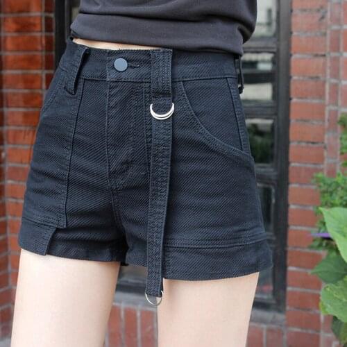 Street Shorts Women High Waist Loose Work Denim Shorts Summer New White Black A-Line Wide Leg Hot Pants Vintage Denim Shorts