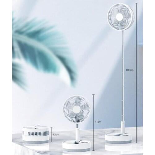Mini Folding Telescopic Fan USB Rechargeable Student Portable Small Electric Dormitory Outdoor Desktop Large Wind Folding Fan