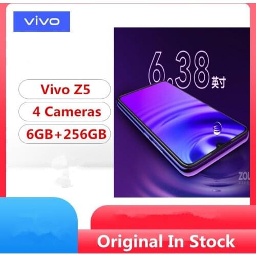 Stock Newmodel Vivo Z5 Smart Phone Snapdragon 712 Android 9.0 6.38" 2340x1080 6GB RAM 256GB ROM 48.0MP+8.0MP+2.0MP+32.0MP