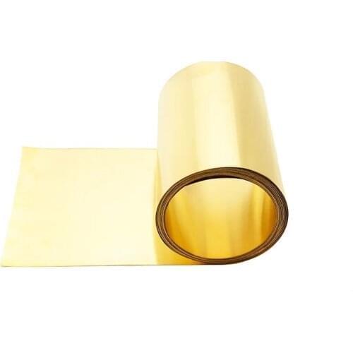 Thickness 0.1/0.2/0.3/0.5mm 50mm Wide 1Meter Thin Brass Strip Brass Sheet gold film Brass Foil Brass plate H6