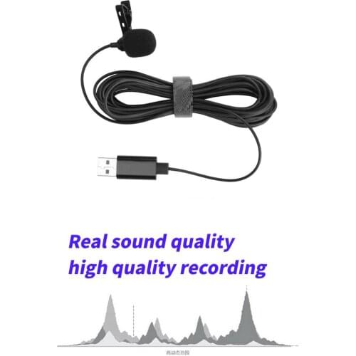 USB Microphone Notebook Desktop Computer Small Microphone Conference Mai Game YY Voice Live Lavalier Microphone