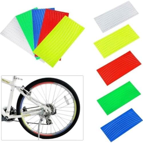 Bike Reflective Stickers Cycling Fluorescent Reflective Tape MTB Bicycle Adhesive Tape Safety Decor Sticker Accessories