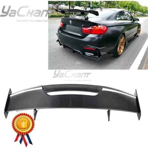 Car-Styling Carbon Fiber Rear Spoiler Fit For 2014-2019 F80 M3 F82 F83 M4 F87 M2 MAD Style GT-Wing Spoiler