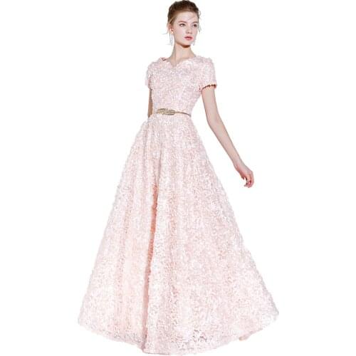 Beauty Emily Long Evening Dresses 2020 for Women Plus Size A line Wedding Party Prom Dresses Formal Women Dresses Long