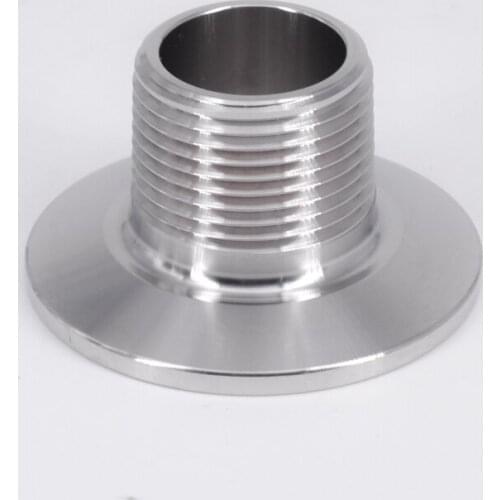 1/2" NPT Male 1.5" Tri Clamp Sanitary Fitting Connector SS304 Stainless Homebrew Ferrule 50.5mm