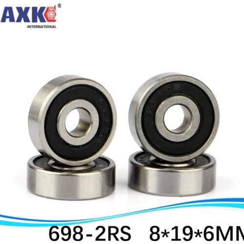 1pcs) The Rubber sealing cover Thin wall deep groove ball bearings 698-2RS 8*19*6 mm