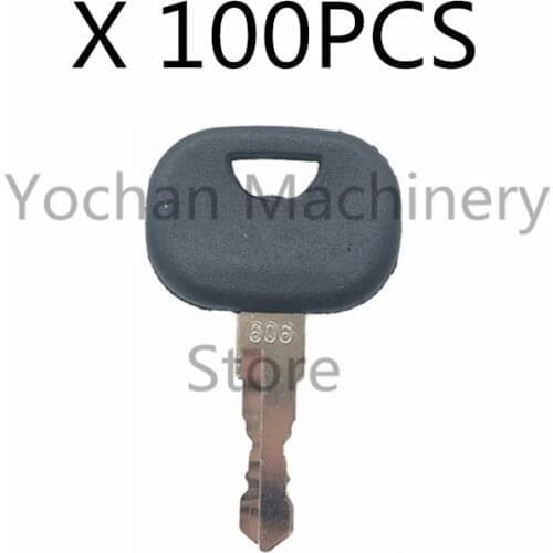 100 Pcs 606 key For Liebherr & John Deere Heavy Equipment Key 10221073