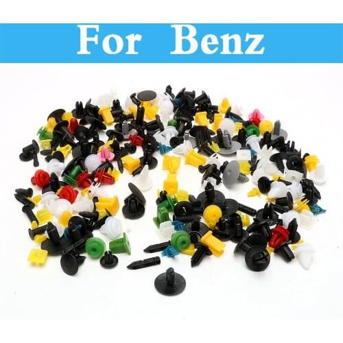 200pcs Car Cable Mount Clamp Clip Plastic Auto Fastener Mixed Wire Tie For Benz A Amg B E S C Glass Cla Gla Cls Gle Glc C63s A45