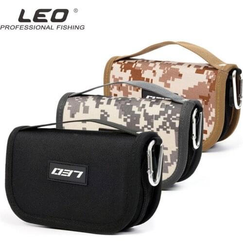 2018 New Arrival Leo Fishing Bags Lure Fishing Spinners Bag 600D Oxford Cloth Eva Liner Fishing Tackle Accessories Storage Wrap