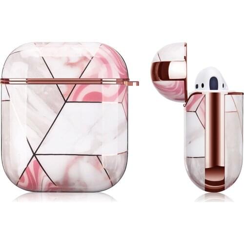 2021 New Electroplating Marble for Airpods Pro 1/2/3 Cover Protective Earphone Cases Headphones Funda Protective For Airpods co