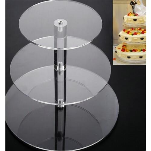 3/4/5 Tier Crystal Acrylic Cake Stand Round Cupcake Holder Shelf Wedding Birthday Party Cup Cake Display Stands Decorating Tools