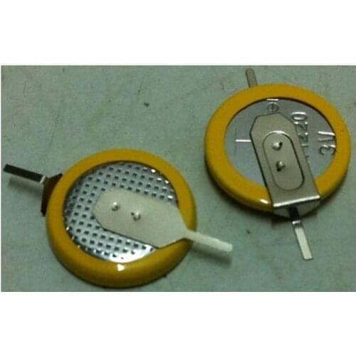 50PCS 3V CR1220 button battery with solder feet, 180 degree angle CR 1220