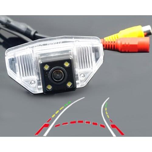 CCD HD car rear reverse camera for Honda CRV FIT hatchback ODYSSEY 2008 to 2013 park camera With Intelligent Dynamic Trajectory