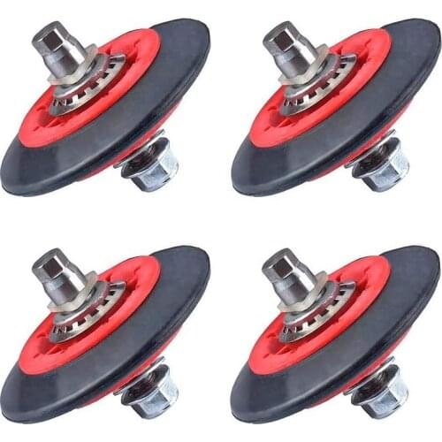 4 Pack of 4581EL2002C Dryer Drum Roller Assembly Fit for LG, Kenmore, GE Replace Part 4581EL3001C, PS8260240