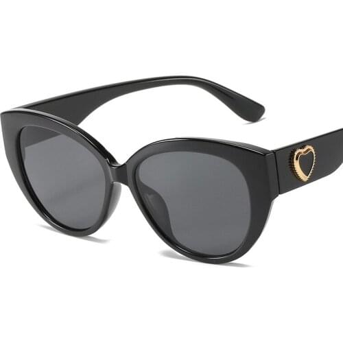 Oversize Cat Eye Sunglasses Big Frame Men Women Fashion Shades Vintage Luxury Sun Glasses Oculos Gafas Blue Green UV400