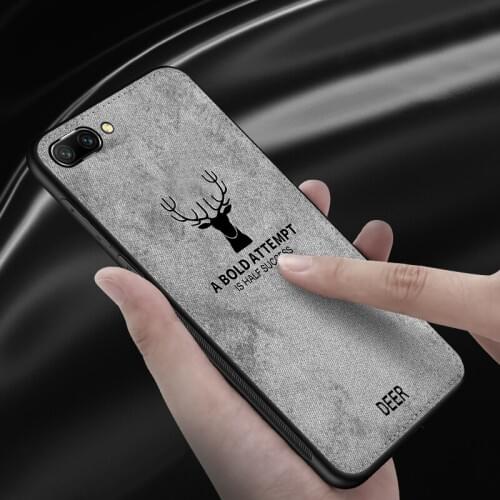 Huawei Mate 20 Pro Case Fabric Canvas Back Cover Hard Case For Huawei Honor 8 Lite 9 10 Play V10 Nova 2S 2 Lite Y6 Y7 Prime 2018