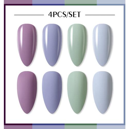 Clou Beaute 4pcs Gelpolish Nail Gel Lak Polish Pink Gel Nail Polish Neon Color Soak Off Gel Nail Polish Lacquer Nail Art Varnish