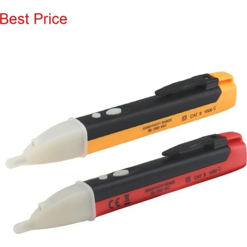 500Pcs/Lot Induction Sensor Voltage Tester Indication Voltage Meters Digital AC 90-1000V Non-Contact Voltage Test Pen