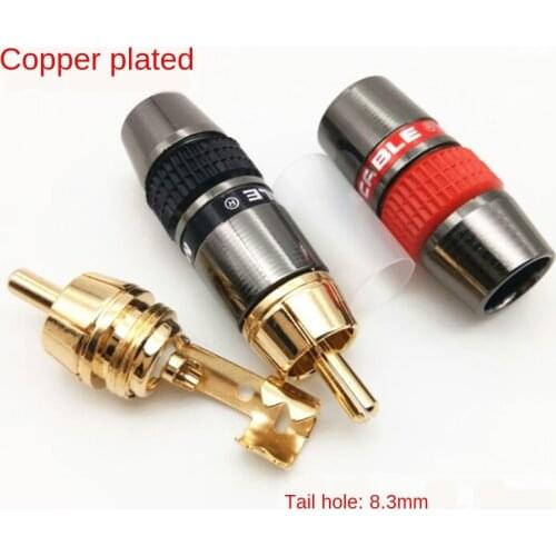 Monster RCA Fever Level Audio Signal Cable Lotus RCA Plug-in Socket Copper Plated RCA Welded Connection