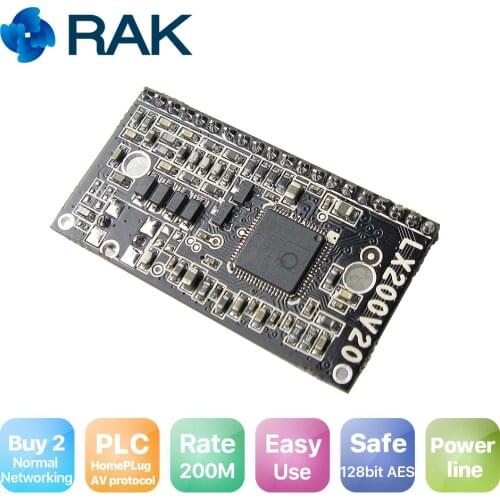 LX200V20 PLC Homeplug AV Power Line Communciation Module Ethernet Twisted Pair High Speed 200Mbps 128bit AES Underwater Rov
