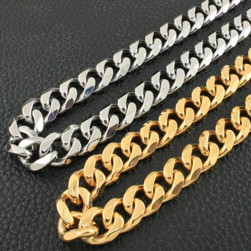 Wholesale Stainless Steel Jewelry Fashion Gold Color Chain Necklace Design Joyas De Acero Inoxidable Para Mujer NFHZAHDB