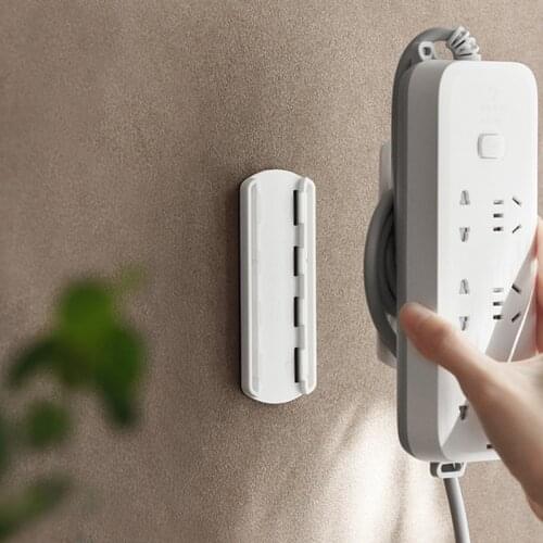 Power Strip Wire Cable Management Organizer DesktopWorkstation Clips Cord Management Holder Fixed Socket Line Cable Winder