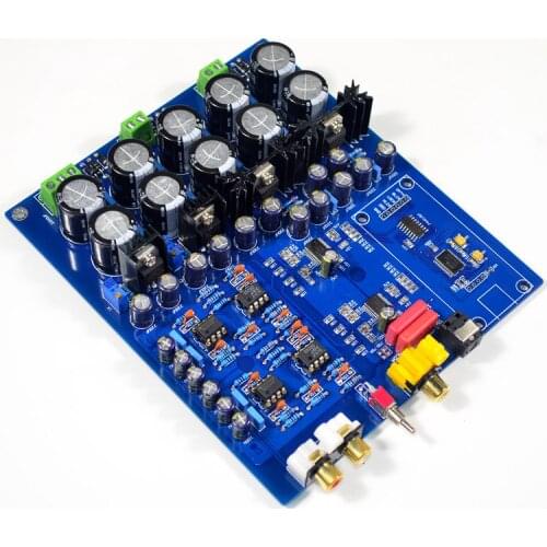 Assemled Dual Chip AK4396VF+AK4113 Decoder DAC Board Support Fiber Coaxial Input