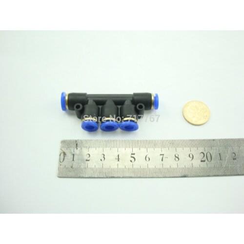 Pneumatic Manifold Union Push In Fitting Tube OD 6mm One Touch SNS Pneumatic air quick connector SPW-6