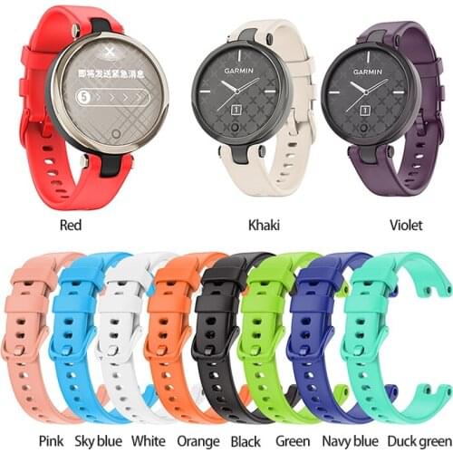 14mm Silicone Watch band Strap For Garmin Lily Smart Watch Replacement Quick Release Strap Silicone Bracelet Smart Accessories