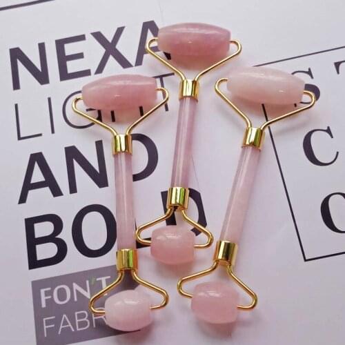 Natural Jade Gua Sha Scraper Board Massage Rose Quartz Jade Guasha Stone for Chin Neck Face Lifting Wrinkle Remover Beauty Care