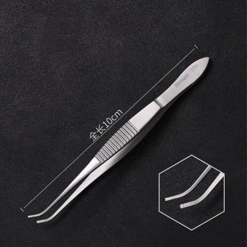 Suzhou Shiqiang ophthalmic tweezers double eyelid tool extraction fat tweezers surgical instruments hook tweezers beauty tweezer