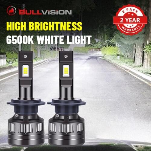 Bullvision H11 LED Headlights 30000LM 6500K CSP Chips H4 H7 H8 H9 9005 9006 HB3 HB4 Canbus High Beam Low Beam LED Bulbs For Cars