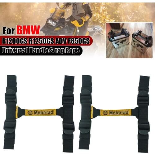 For Honda CRF1000L Africa Twin For BMW R1200GS R1250GS LC Adventure F850GS Universal Top Case Pannier Side Box Handle Strap Rope