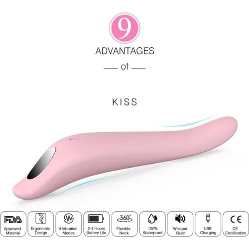 Sex Tongue Shape Vibrating Vibrators for Women G Spot Clitoral Massager , USB Rechargeable Daul Vibrator Sex Toys For Women