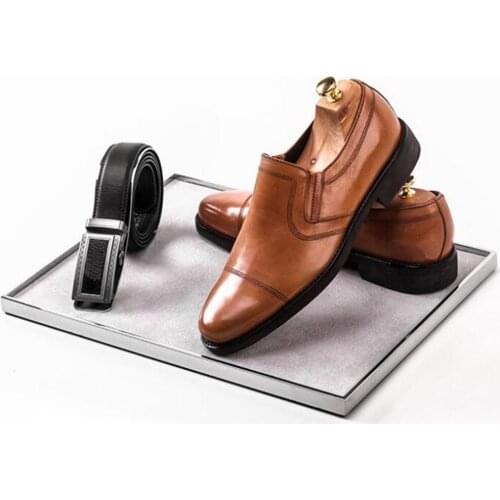 High Quality Luxury Tray Stainless Steel Glasses Storage Rack Shoes Bag Jewelry Watch Display Stand Rack A4 Flannelette Holder