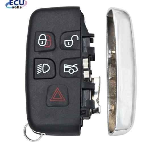 High quality New Remote Key Shell Case Fob 5 Button for Land Rover Range Rover Sport LR4 Evoque for JAGUAR JLR XJ XJL XF