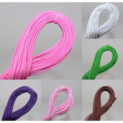 25M Colorful High-Quality Round Elastic Band Jewelry Making Round Elastic Rope Rubber Band Elastic Line DIY Sewing Accessories
