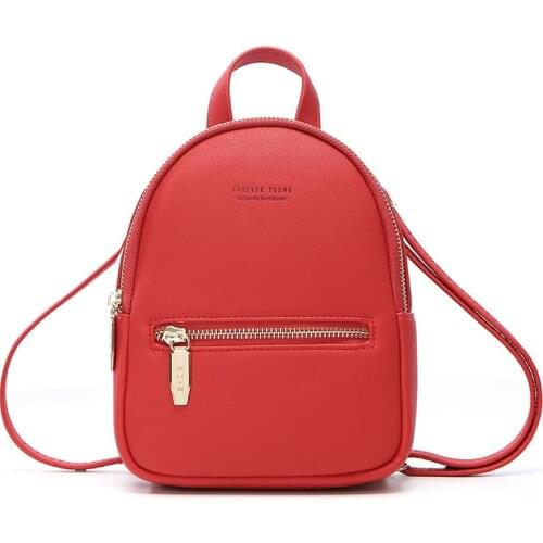 Women Backpack PU Leather Mini Soft Touch Small Backpack Multi-Function Female Ladies Shoulder Bag Purse mochilas mujer