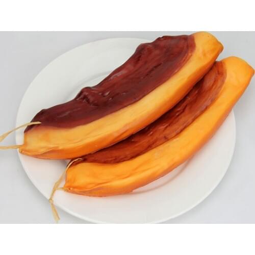 050 Simulated bacon Simulated eating and playing pork food model fake meat 28*9cm